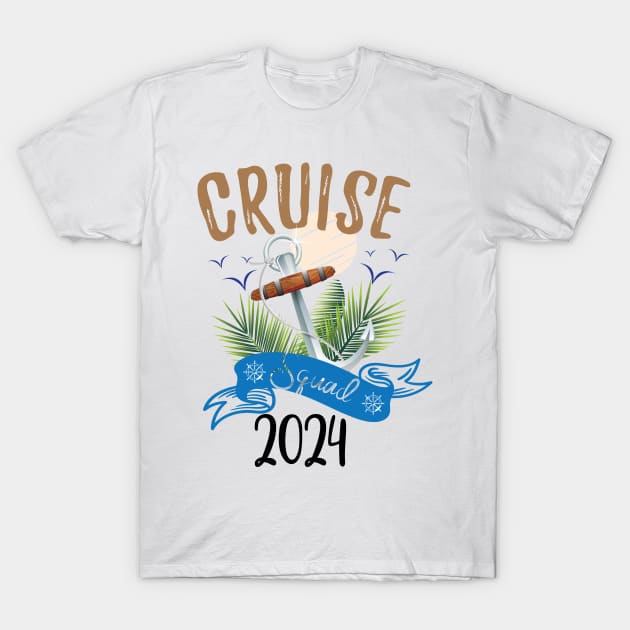 Cruise Squad 2024 Family Cruise Vacation Gifts T-Shirt by printalpha-art